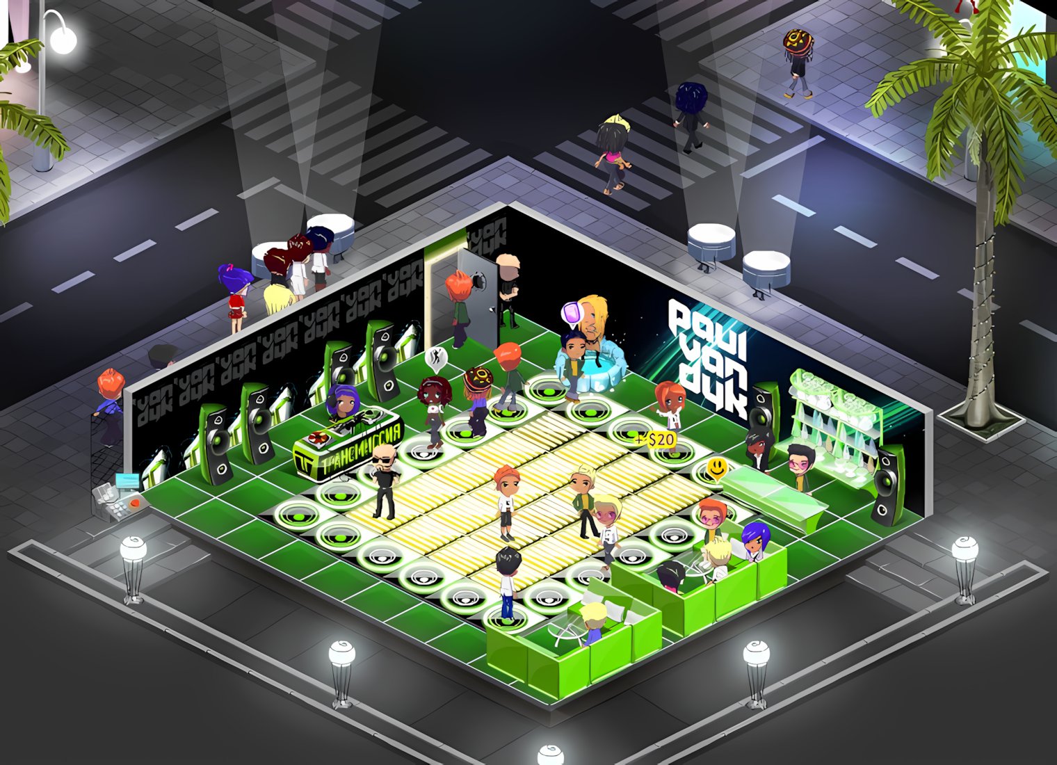 Club Life: a club in green